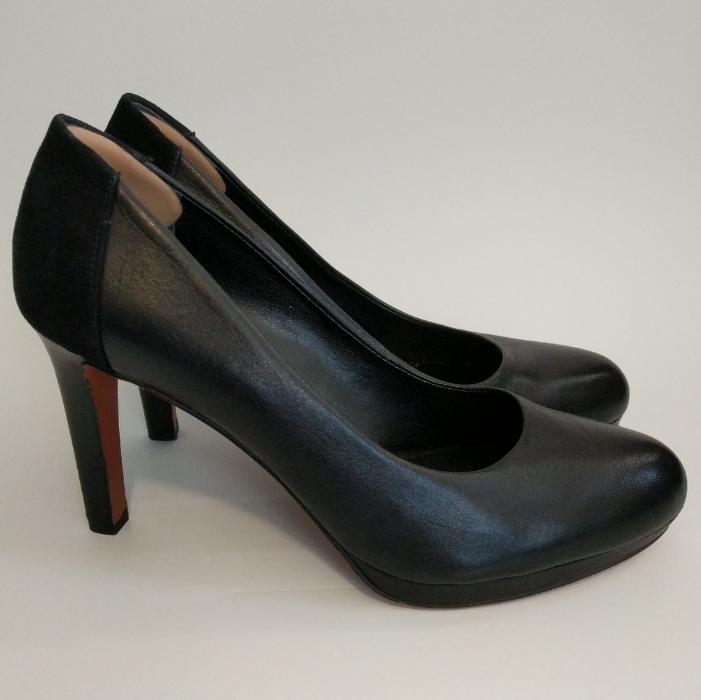Franco Sarto Suede And Leather Pumps